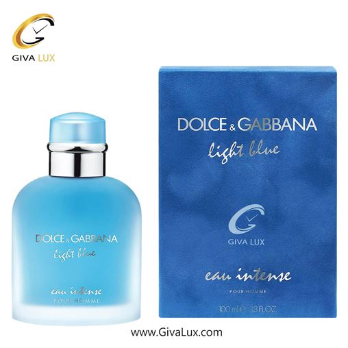 ادو پرفیوم مردانه اورجینال مدل Dolce and Gabbana Light Blue Eau Intense Pour Homme | دولچه گابانا لایت بلو او اینتنس پور هوم حجم 100 میل